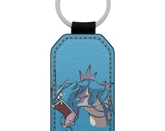 Keychain Ring Imitation Leather Faux Leather Gyarados Leviator Pokemon