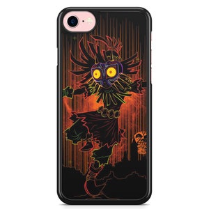 Coque iPhone Samsung 5,5S,6,6S,7,8,SE,X,11,12,13,14,15,16 Zelda Majora's Mask Skull Kid
