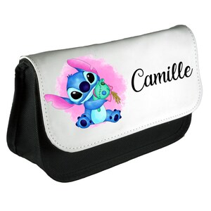 Trousse école pour enfant personnalisée avec votre prénom - Lilo et Stitch Disney - Crèche - Maternelle - Primaire - Personnalisable
