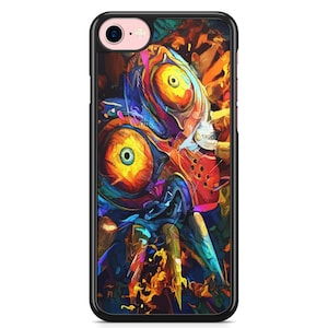 Coque iPhone Samsung 5,5S,6,6S,7,8,SE,X,11,12,13,14,15,16 Zelda Majora's Mask Skull Kid