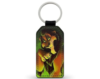Keychain Keyring Faux Leather Scar Simba Pumba Timon The Lion King Hakuna Matata