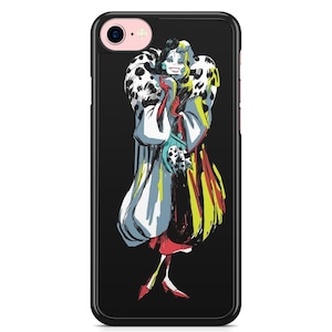 Custom iPhone Samsung 5,5S,6,6S,7,8,SE,X,11,12,13,14,15,16 Cruella 101 Dalmatians Disney Dalmatians Case