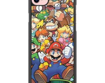 Custom iPhone Samsung 5,5S,6,6S,7,8,SE,X,11,12,13,14,15,16 Super Mario Odyssey Space Galaxy Vintage Case