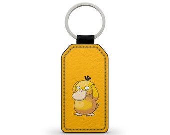 Keychain Keychain Faux Leather Leather Psyduck Psyduck Pokemon