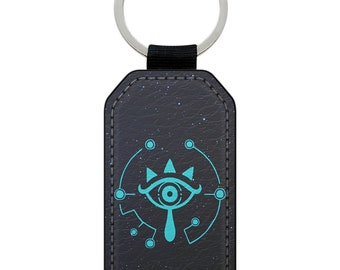 Keychain Keychain Imitation Leather Faux Leather Zelda Breath of the Wild Sheikah Logo