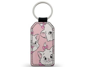 Keyring Keychain Faux Leather Leather Marie Disney the Aristocats Aristocats