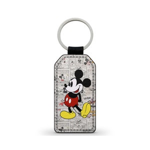 Porte-Cles Clefs Keychain Simili Cuir Fuck You Mickey Disney
