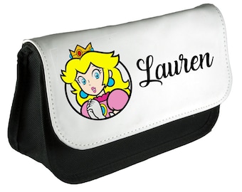 School kit for children personalized with your first name - Princess Peach Super Mario - Nursery - Kindergarten - Primary - Customizable