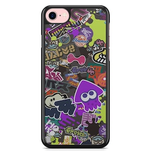Coque iPhone Samsung 5,5S,6,6S,7,8,SE,X,11,12,13,14,15,16 Splatoon Art