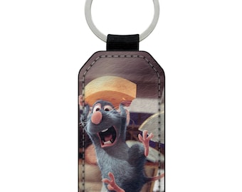 Key Ring Keychain imitation leather leather Ratatouille Disney