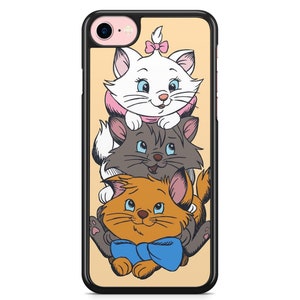 Coque iPhone Samsung 5,5S,6,6S,7,8,SE,X,11,12,13,14,15,16 Les Aristochats Aristocats Disney Marie