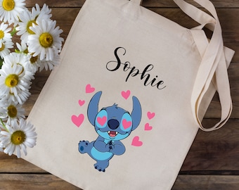 Torba z nadrukiem Torba z Twoim imieniem - Lilo i Stich Disney - dzieci w wieku przedszkolnym