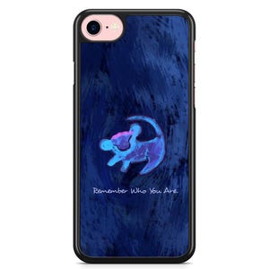 iPhone hoesje Samsung 5,5S,6,6S,7,8,SE,X,11,12,13,14,15,16 The Lion King Simba Disney Onthoud wie je bent