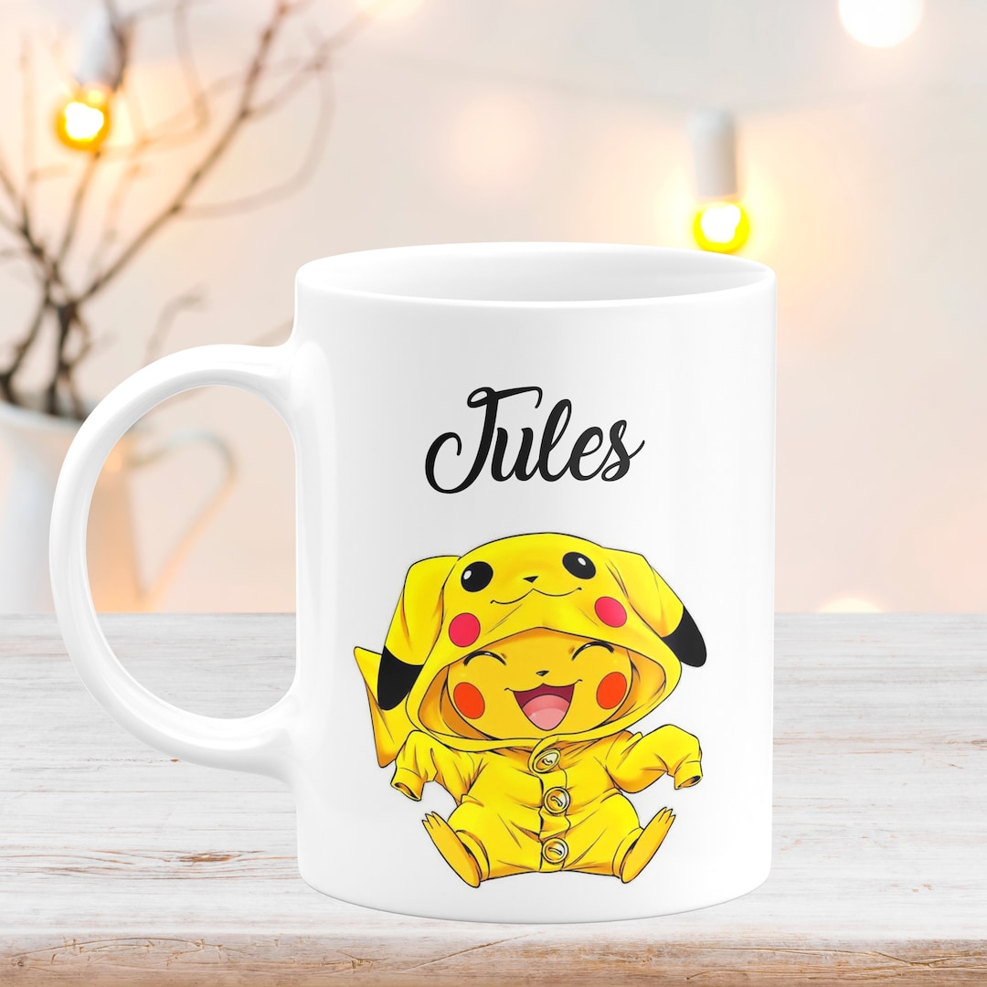 Mug Personnalisable PLK Avec Prénom Au Choix - Céramique Blanche - Fait Main En France - Neuf