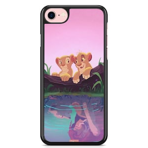 Coque iPhone Samsung 5,5S,6,6S,7,8,SE,X,11,12,13,14,15,16 Simba Nala Le Roi Lion Disney