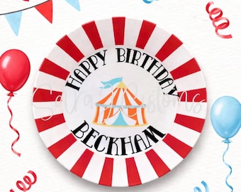 Birthday Keepsake Plate | Personalized Birthday Tradition | Party | First Birthday | A Great ONE | Fun to be ONE | First Go Round | Year