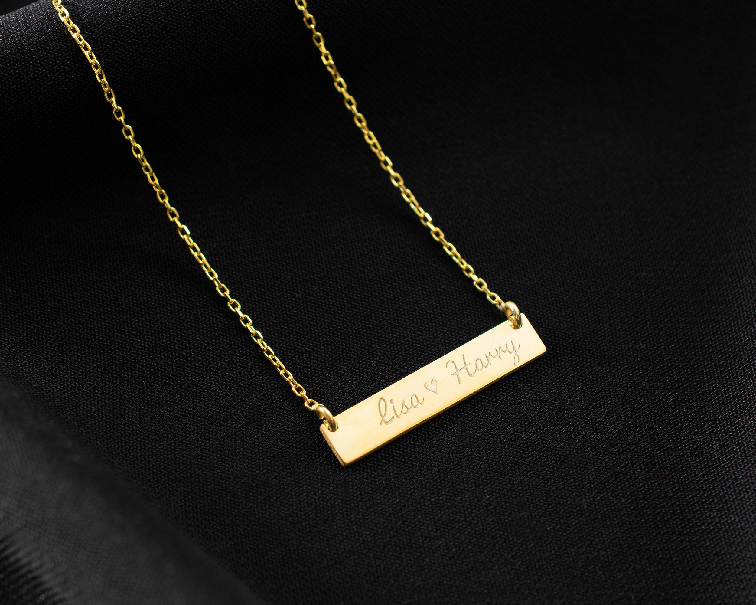 Couple Name Necklace - Etsy Australia