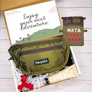 Enjoy your next adventure Gift Box Mat&Waist Bag for Hiking, Camping, Picnics, Concerts, Dog Walking, Sitting on a Beach for Men and Women