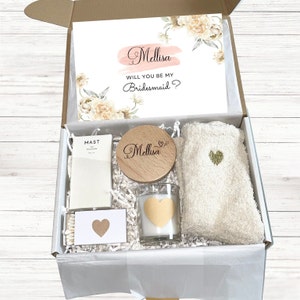 Wirst du meine Brautjungfer sein? Brautjungfer Geschenkbox, Geschenkbox für Frau, Spa Kit für Frauen, Geschenkset, Pflegepaket