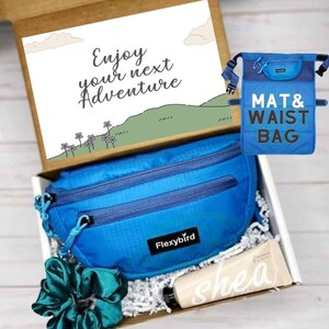 Enjoy your next Adventure Gift Box MAT&Waist Bag for hiking, camping, dog walking, all outdoors activities for Men and Women