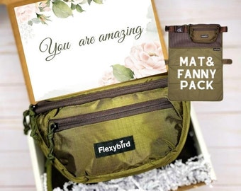 You are AMAZING Gift Box MAT& Fanny Pack for Hiking, Camping, Concerts, Dog Walking and all outdoors activities, UNISEX