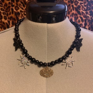 Glittery Acrylic Halloween Necklace