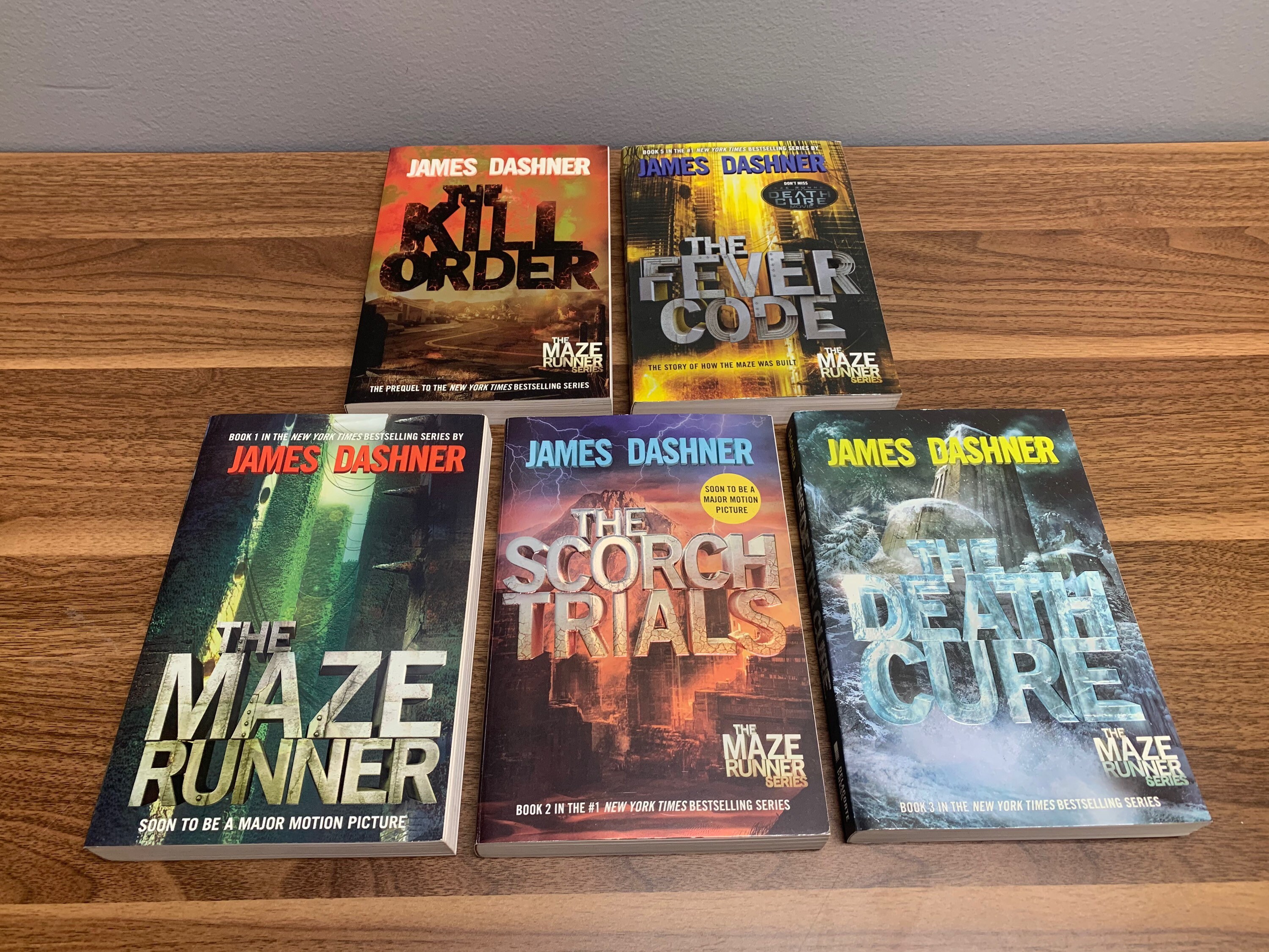 The Maze Runner (books 1-4) by James Dashner, Paperback