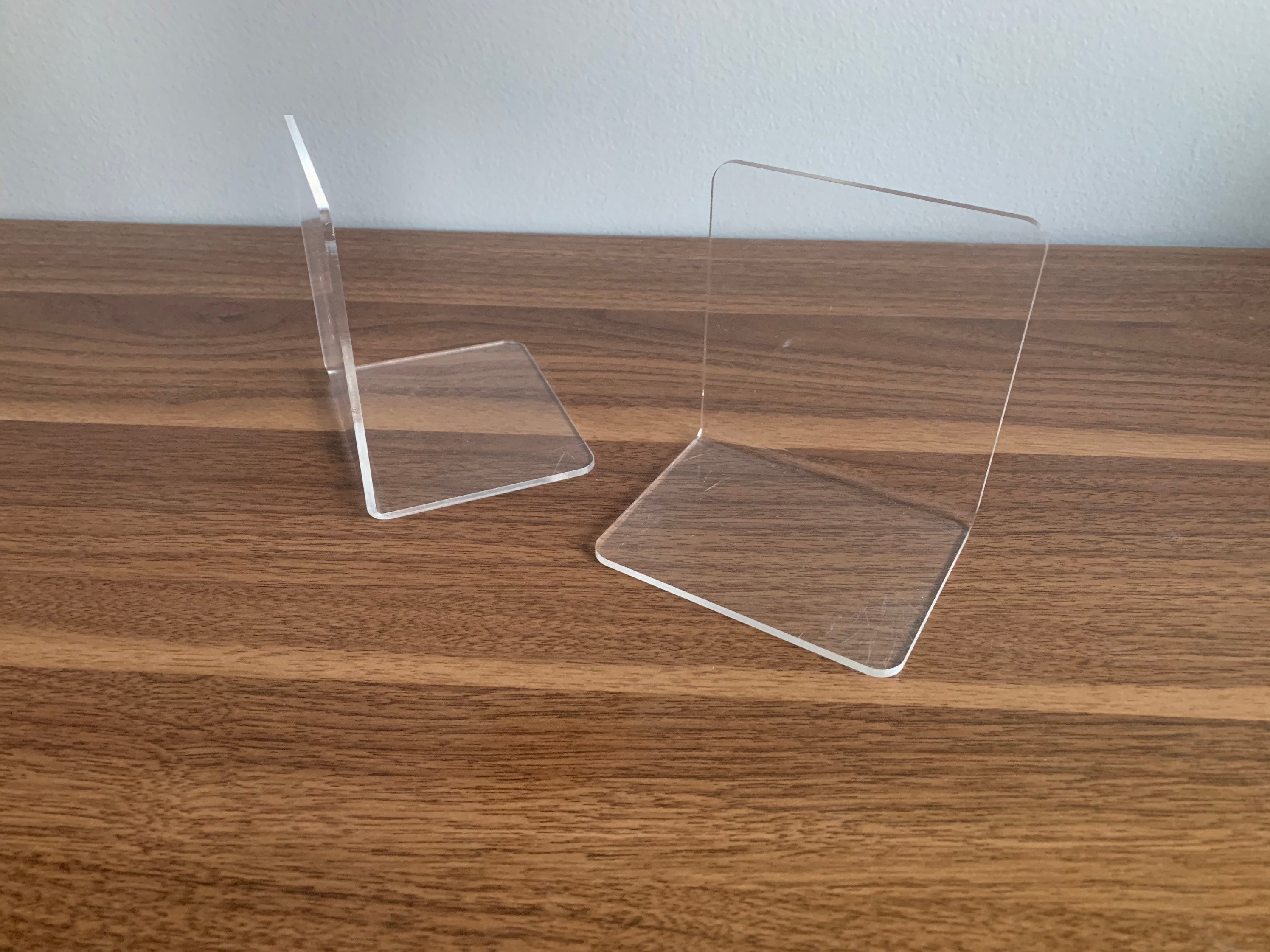 Maul Acrylic Bookends Modern 8 X 8 X 10 Cm Transparent | UK