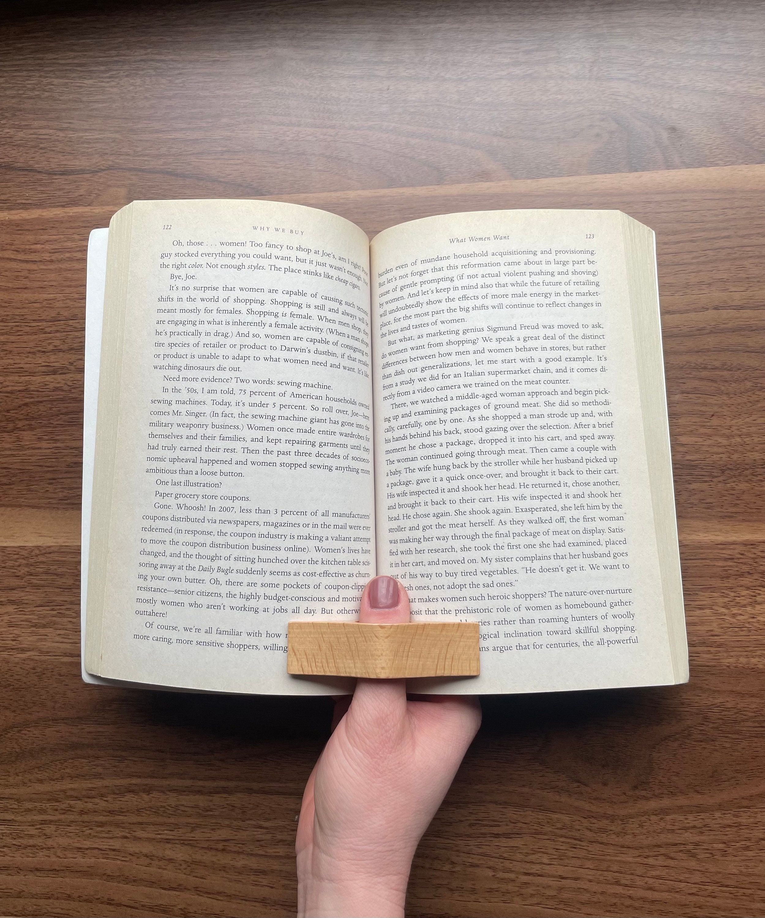 Page Holder, Thumb Book Page Holder, Wooden Page Holder, Bookmark