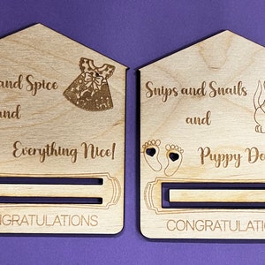 Congratulations Baby Money Clip Blanks