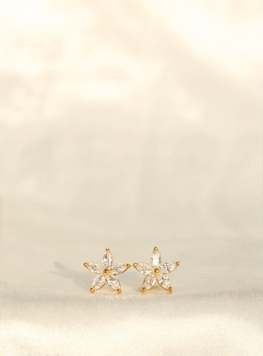 Jasmine Studs, Jasmine Flower Earrings, Flower Earrings Etsy