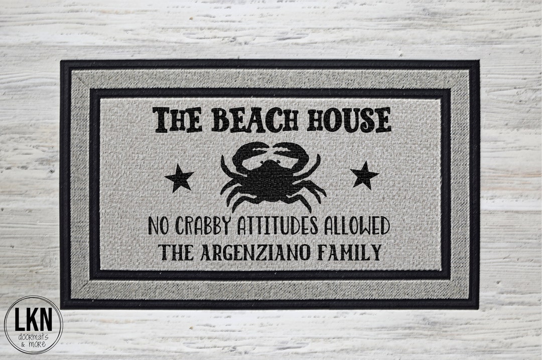 Beach House Doormat Beach Mat Beach House Door Mat Etsy