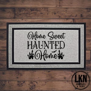 Home Sweet Haunted Home Doormat | Halloween Welcome Mat