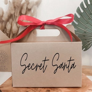 Personalised Secret Santa Gift Box | SECRET SANTA | Girlfriend, Boyfriend, Husband, Wife, Colleague, Friend| Personalised packaging