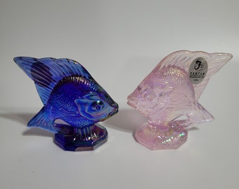 Two Fenton sunfish chipped