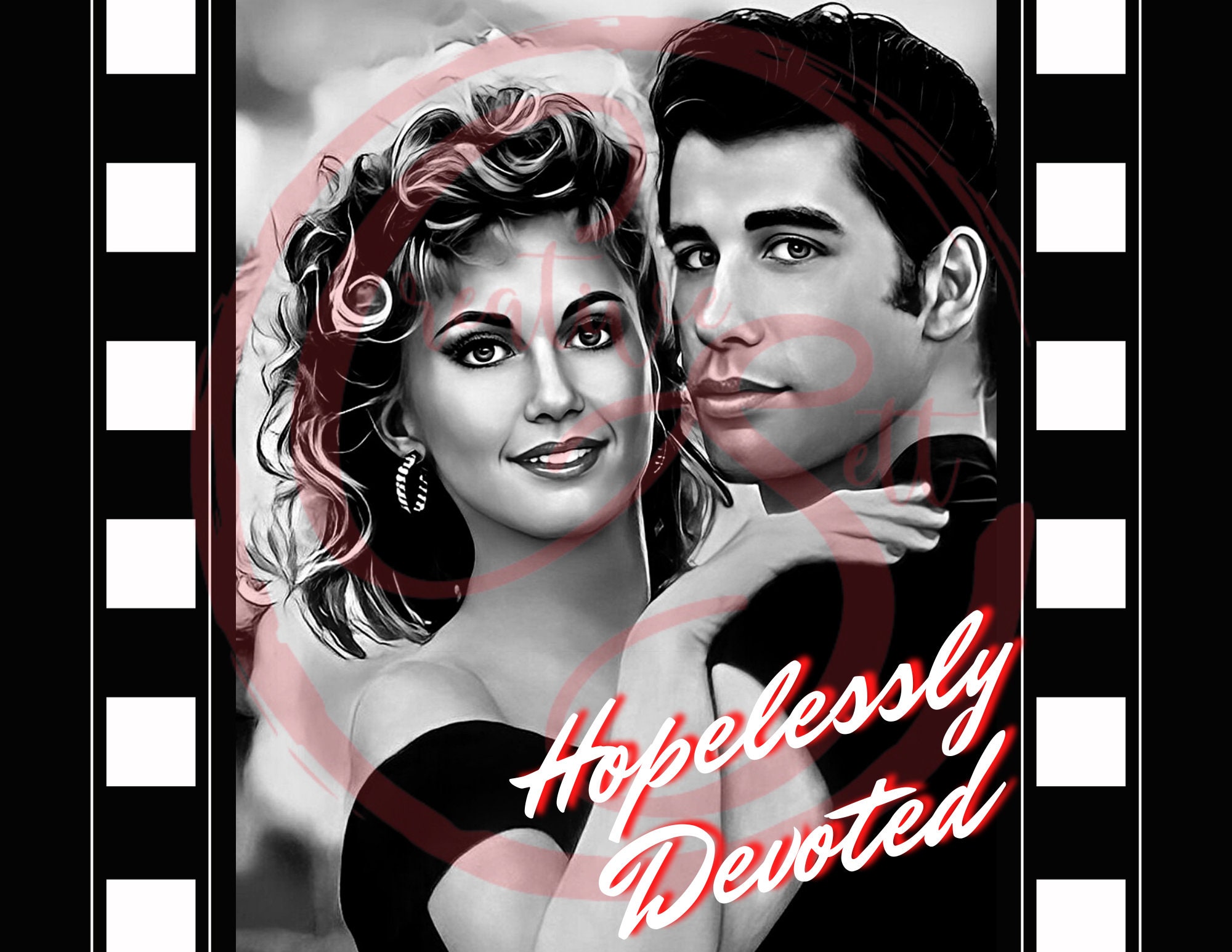 Grease Inspired Grease Grease is the Word Classic Movies Etsy