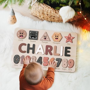 Custom Baby Toy, Custom Baby Gift, Personalized Puzzle, Baby Wooden Name Puzzle, Personalized Baby, Gift for Toddlers, 1st Birthday Gift