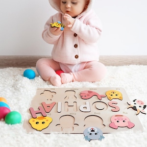 Montessori Busy Board, 1st Birthday Girl, Baby Girl Gift, Custom Gift for Kids, Toddlers Personalized Gift, Baby Shower, Baby Boy Gift