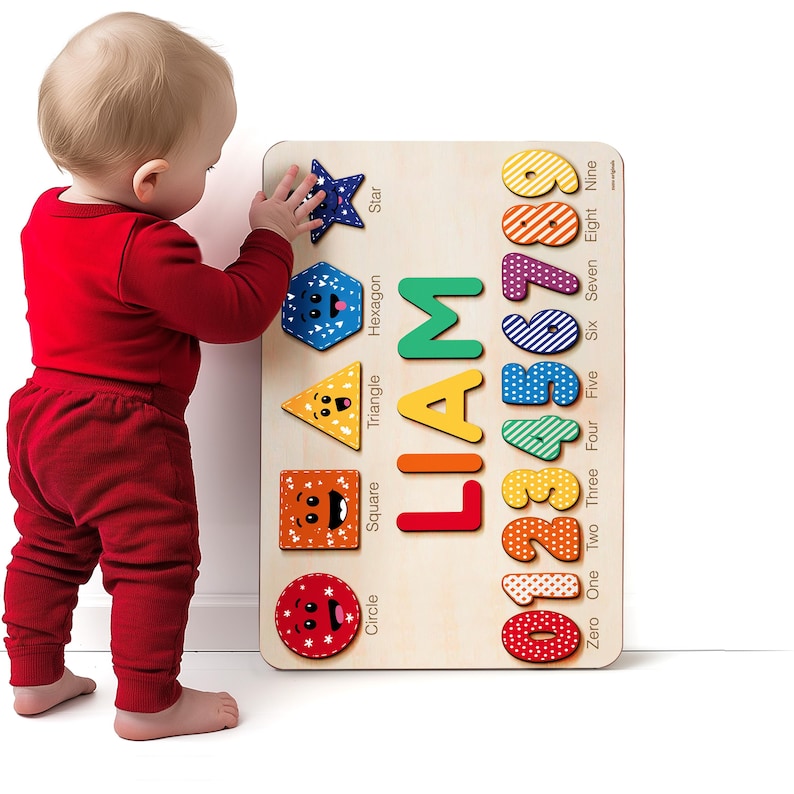 Personalized Name Puzzle for Kids, Personalized Baby Gifts Custom Name ...