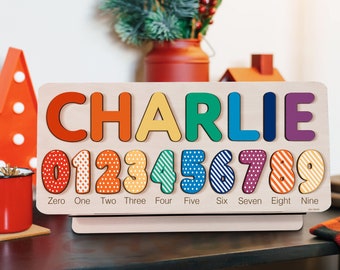 Customized Gifts for Baby Boy and Girl, Personalized Toys for Kids, Toddlers Name Puzzle, Wooden Personalized Name Puzzle, Baby Shower Gift