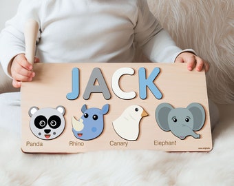 Personalized Baby Gifts and Toys for Baby Boy and Baby Girl,Toys for 1 Year Old,Custom Name Puzzle,Toddler Gifts Age 1-2,Toys for 6 Months