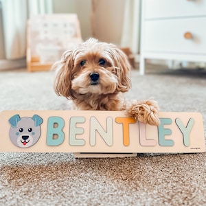 1st Birthday Name Puzzle, Personalized Name Puzzle, First Birthday, Wooden Name Letter, Personalized Gift, Newborn Gift, Custom Name Sign