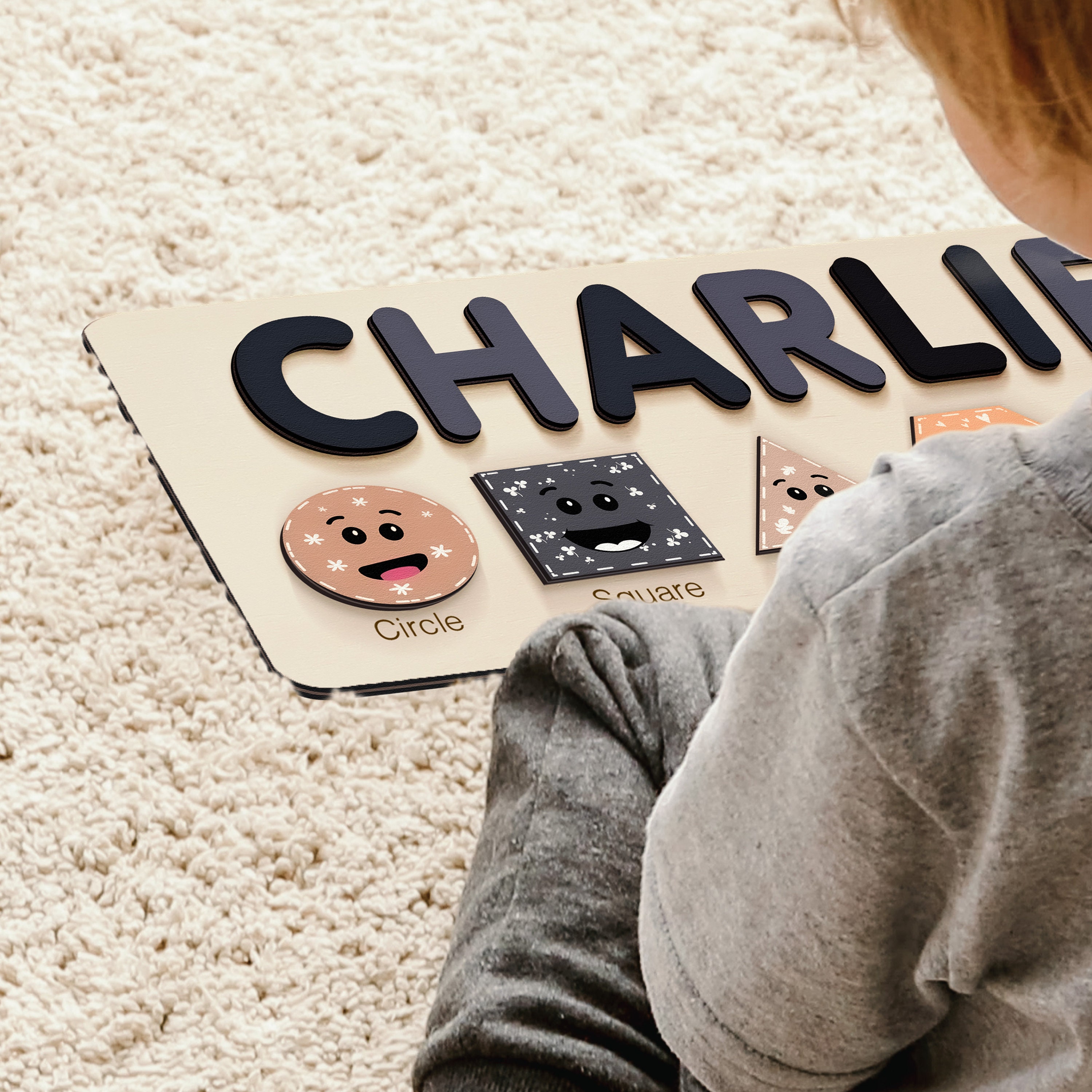 Personalized Name Puzzle With Colored Wooden Letters New Baby - Etsy