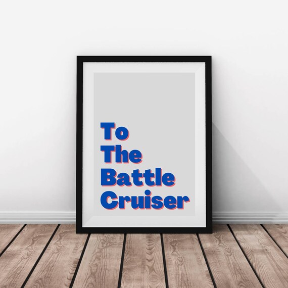 Battle Cruiser Print Cockney Rhyming Slang Cockney Art Etsy
