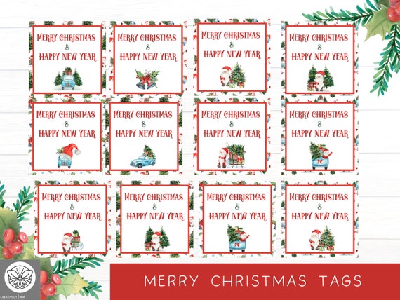 Free Christmas Gift Tags Printing  Christmas Present Tags Printable -  Christmas Gift - Aliexpress