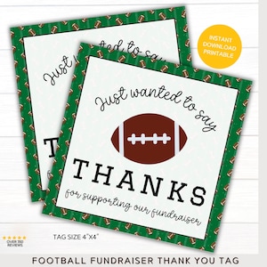 Fußball-Spendenaktion | Team Player Mama | Printable Geschenkanhänger | Karte Idee | Vielen Dank für Ihre Unterstützung | Danke Label Game Day