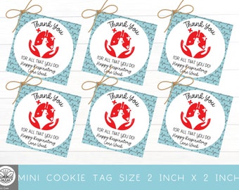 Respiratory Care Week | Gift for Respiratory Therapists | Respiratory Therapist Appreciation Gift | Tags for Respiratory Therapists | Label