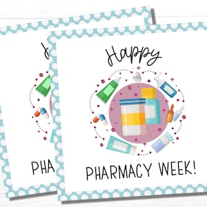 Pharmacy Week | Gifts for Pharmacists | Pharmacy Tech Appreciation Gift | Printable Appreciation Gift Tags | Thank You Gift Tag Printable