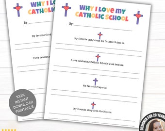 Tydzień szkół katolickich Wydrukuj arkusz roboczy | Materiały do druku edukacji katolickiej | Arkusz roboczy szkoły religijnej Uczniowie | Planer do wydrukowania CSW