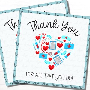 Nurse Week Appreciation Gift Tag | Nurse Appreciation | Happy Nurses Week Gift Tag | Instant Download | Nurse Thank You Tag